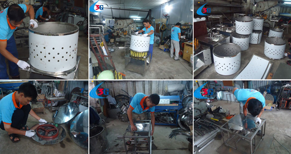 xưởng sản xuất máy vặt lông gà