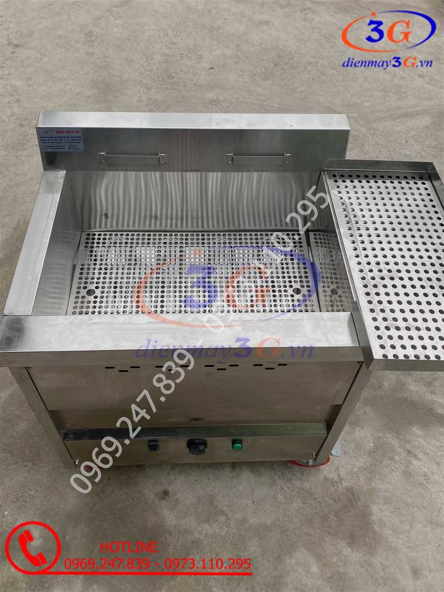 khoang chiên của bếp chiên tách dầu